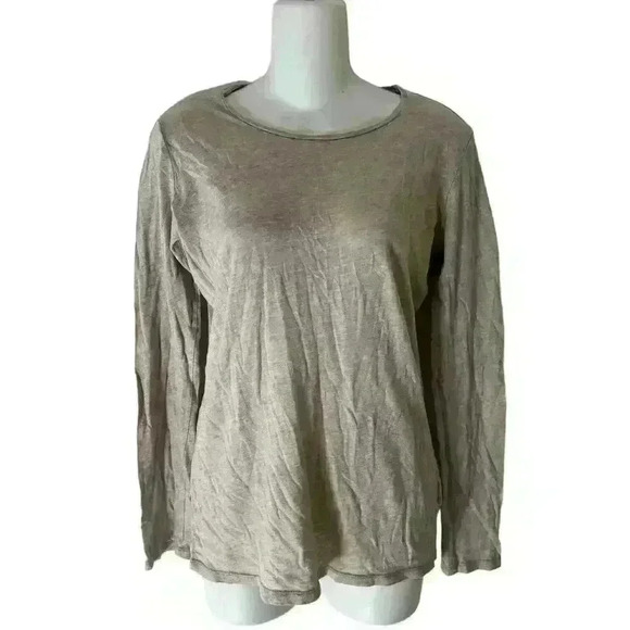 Majestic Paris For Nemain Marcus Top Womens 3 Superwashed Soft Touch Tee Tan - Picture 1 of 8